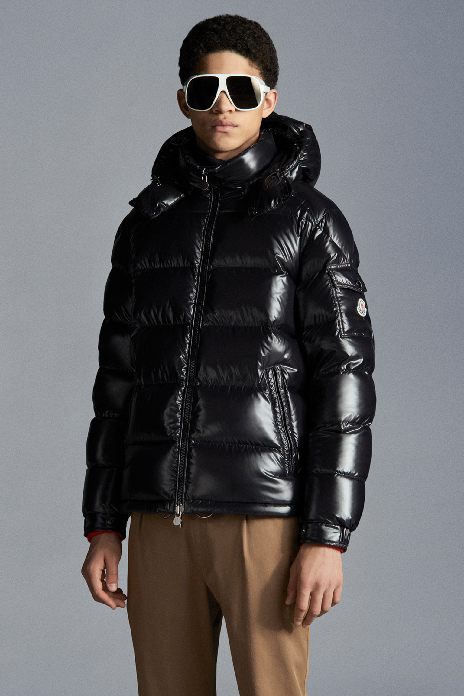 Moncler Maya短款男士羽绒服夹克外套黑色– 短款羽绒服– 男装| Moncler