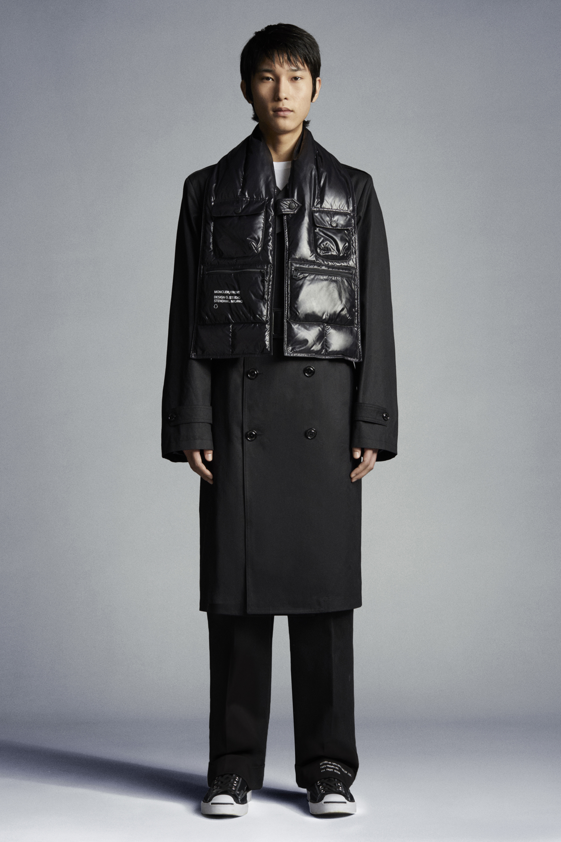 衬垫围巾黑色– 7 Moncler Frgmt Hiroshi Fujiwara – Genius | Moncler