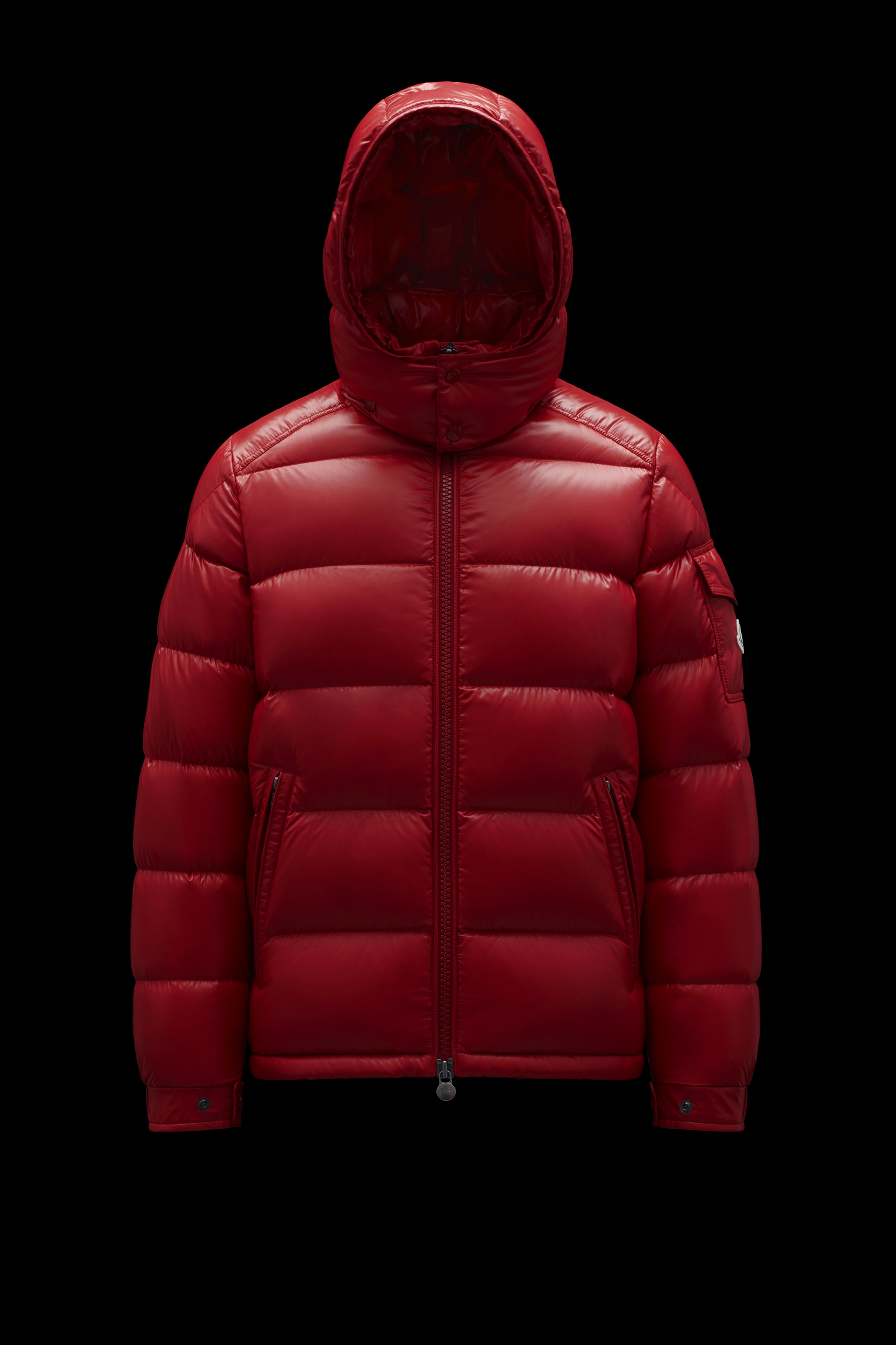 Moncler Maya 男士短款羽绒夹克石榴红– 短款羽绒服– 男装| Moncler 盟可睐