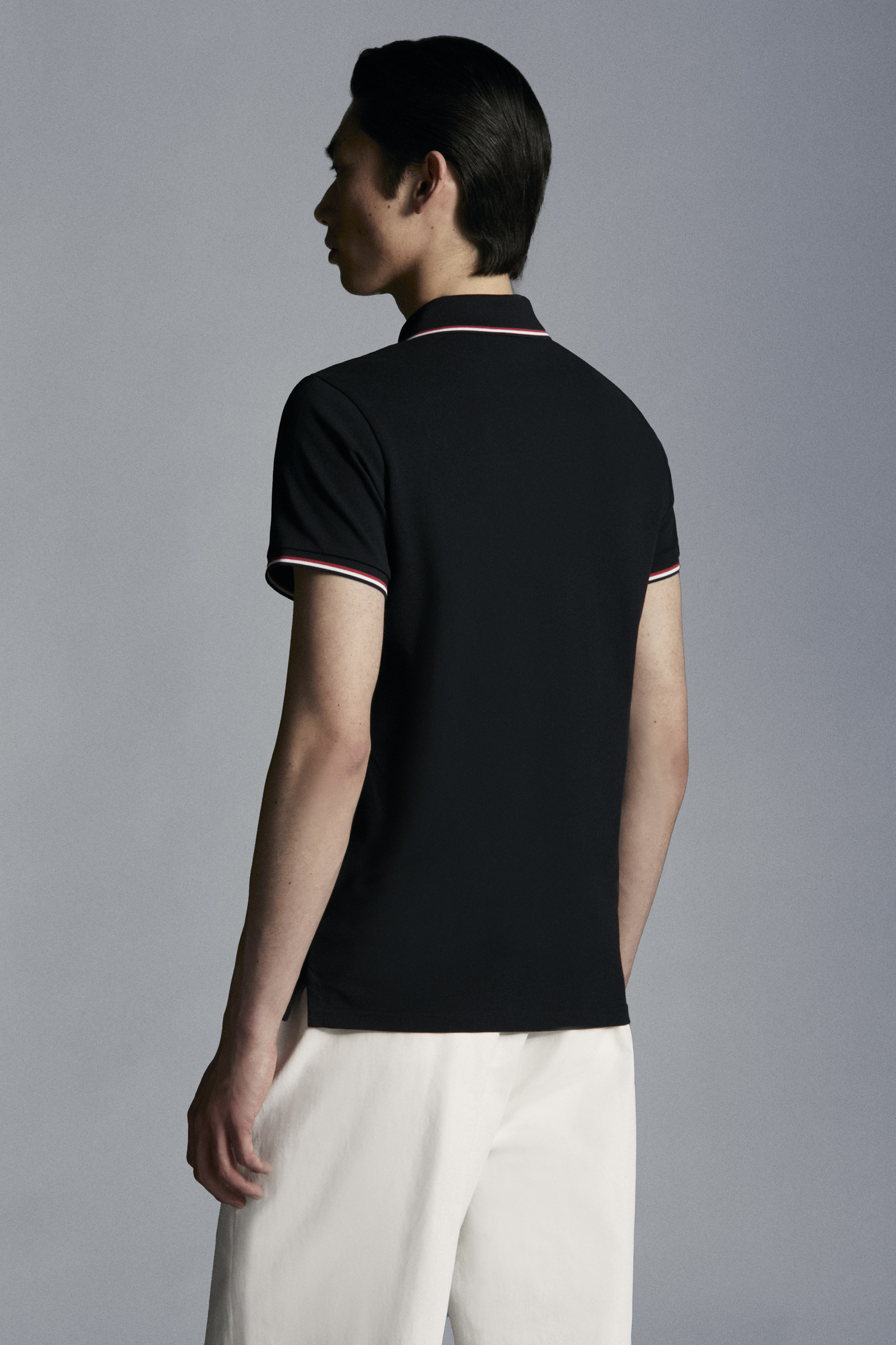 徽标短袖男士Polo衫星钻黑– Polo衫和T恤– 男装| Moncler 盟可睐