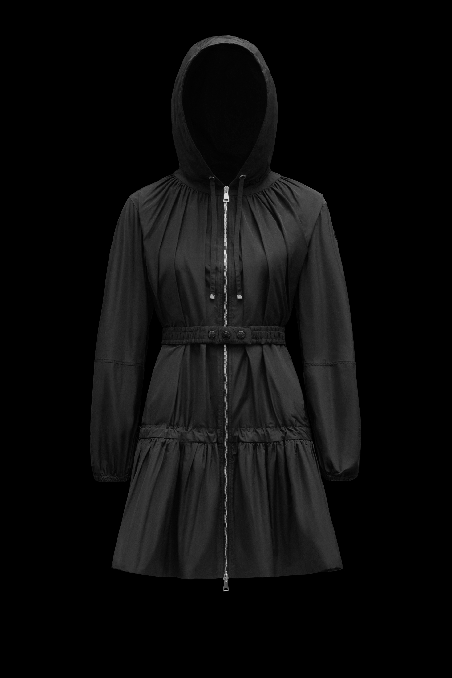 Bernieres女士薄外套黑色– 长款薄外套– 女装| Moncler 盟可睐