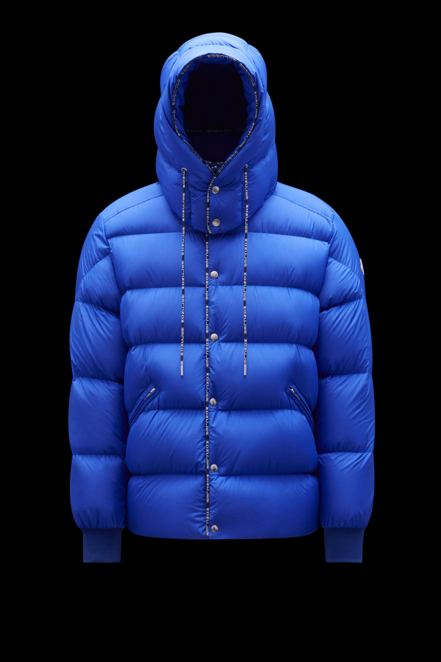amarante短款连帽男士羽绒服夹克外套 钴蓝色 – 短款羽绒服 – 男装