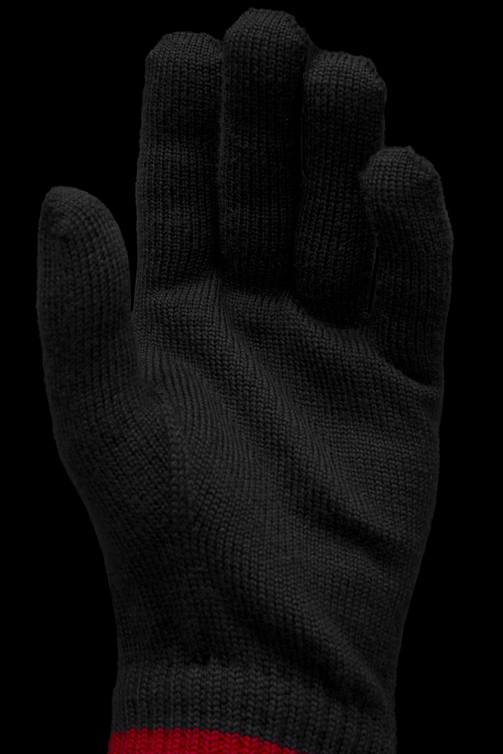男士三色针织手套星钻黑– 围巾和手套– 男装| Moncler 盟可睐
