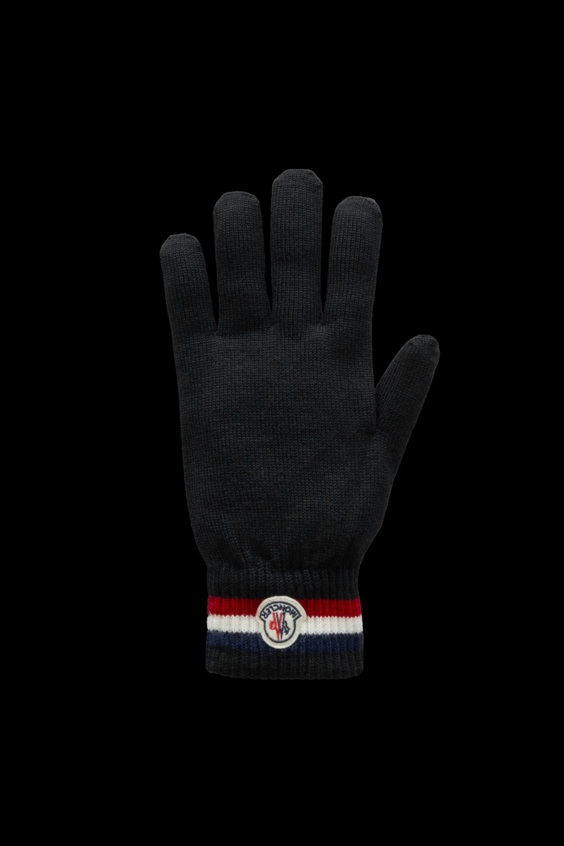 男士三色针织手套星钻黑– 围巾和手套– 男装| Moncler 盟可睐