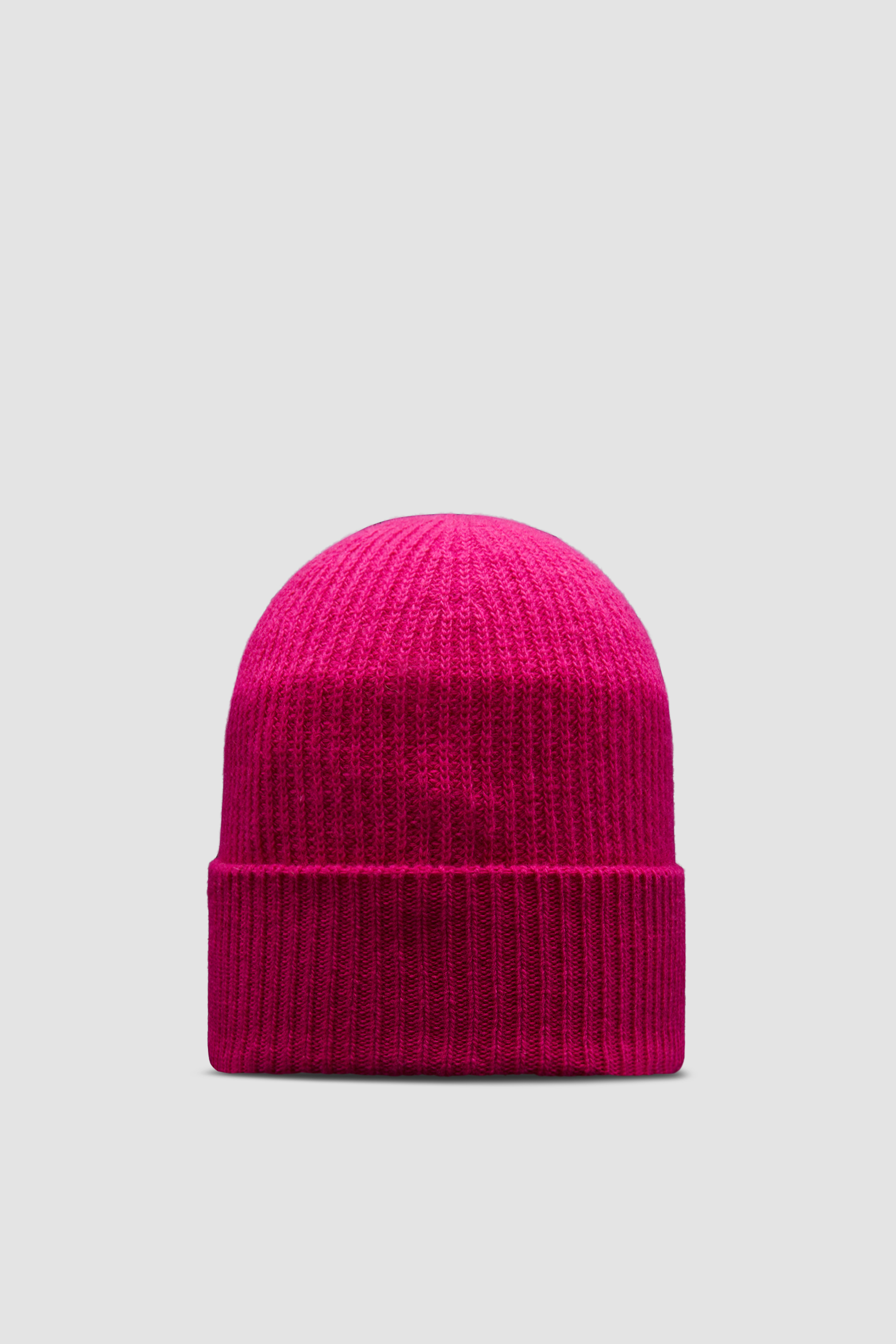男士羊绒混纺便帽紫红色 帽子和贝雷帽 男装 Moncler 盟可睐