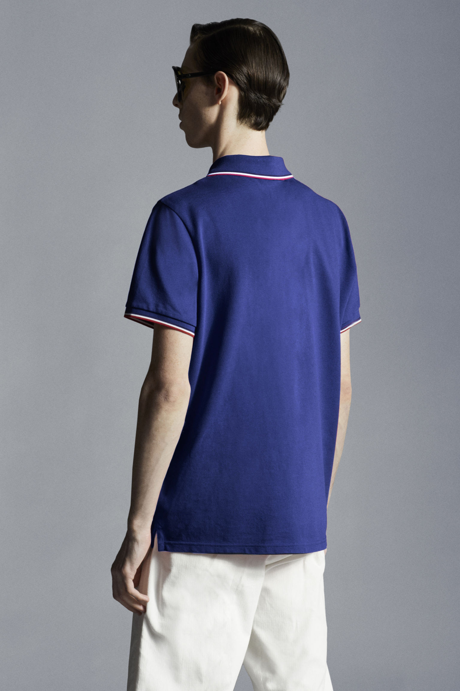 男士徽标短袖polo衫 靛青 – polo衫和t恤 – 男装 | moncler 盟可睐