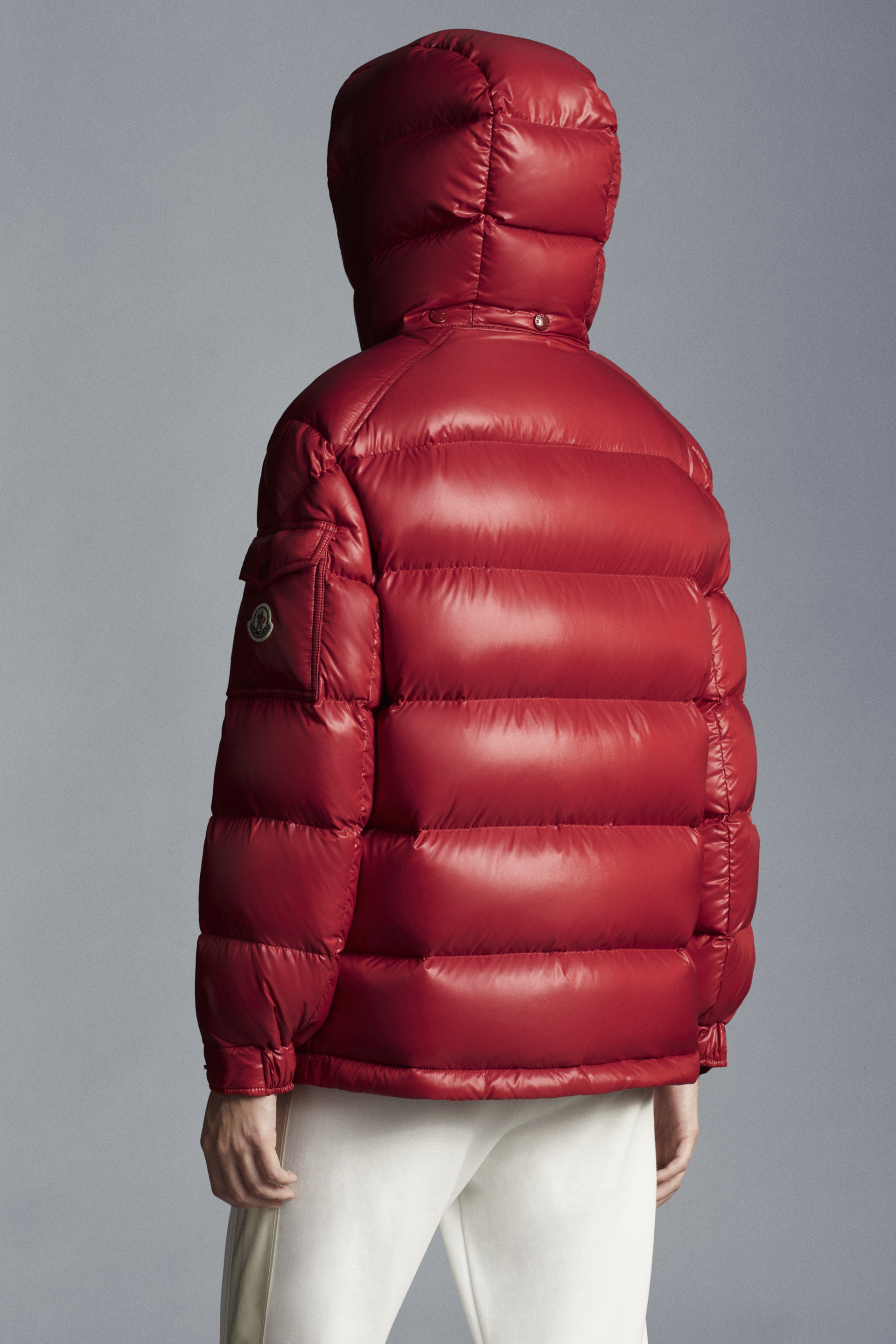 Moncler wine red jacket online