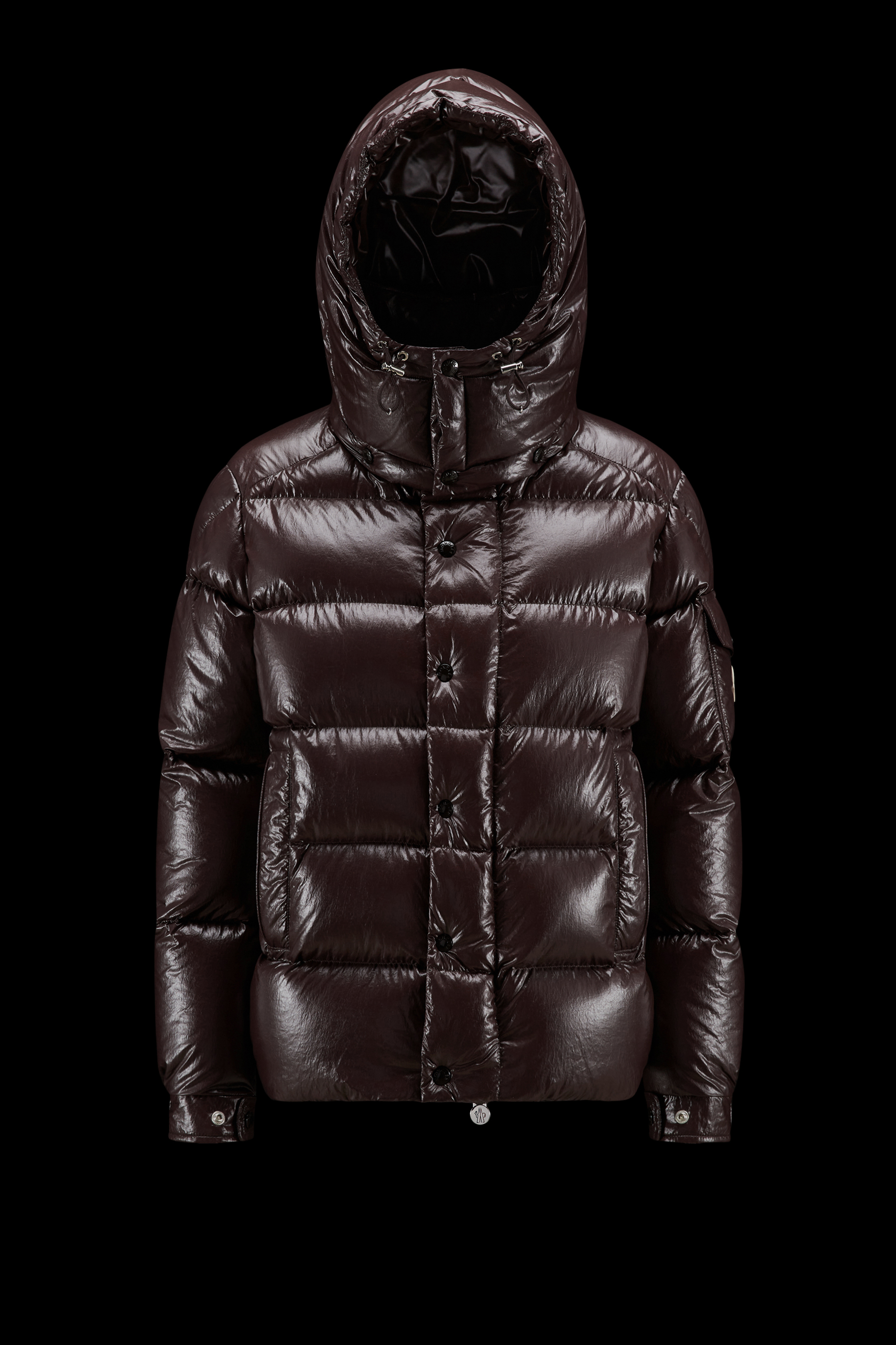 Moncler Maya 70冬季短款女士羽绒服夹克外套木屋棕– 仅在网上销售 