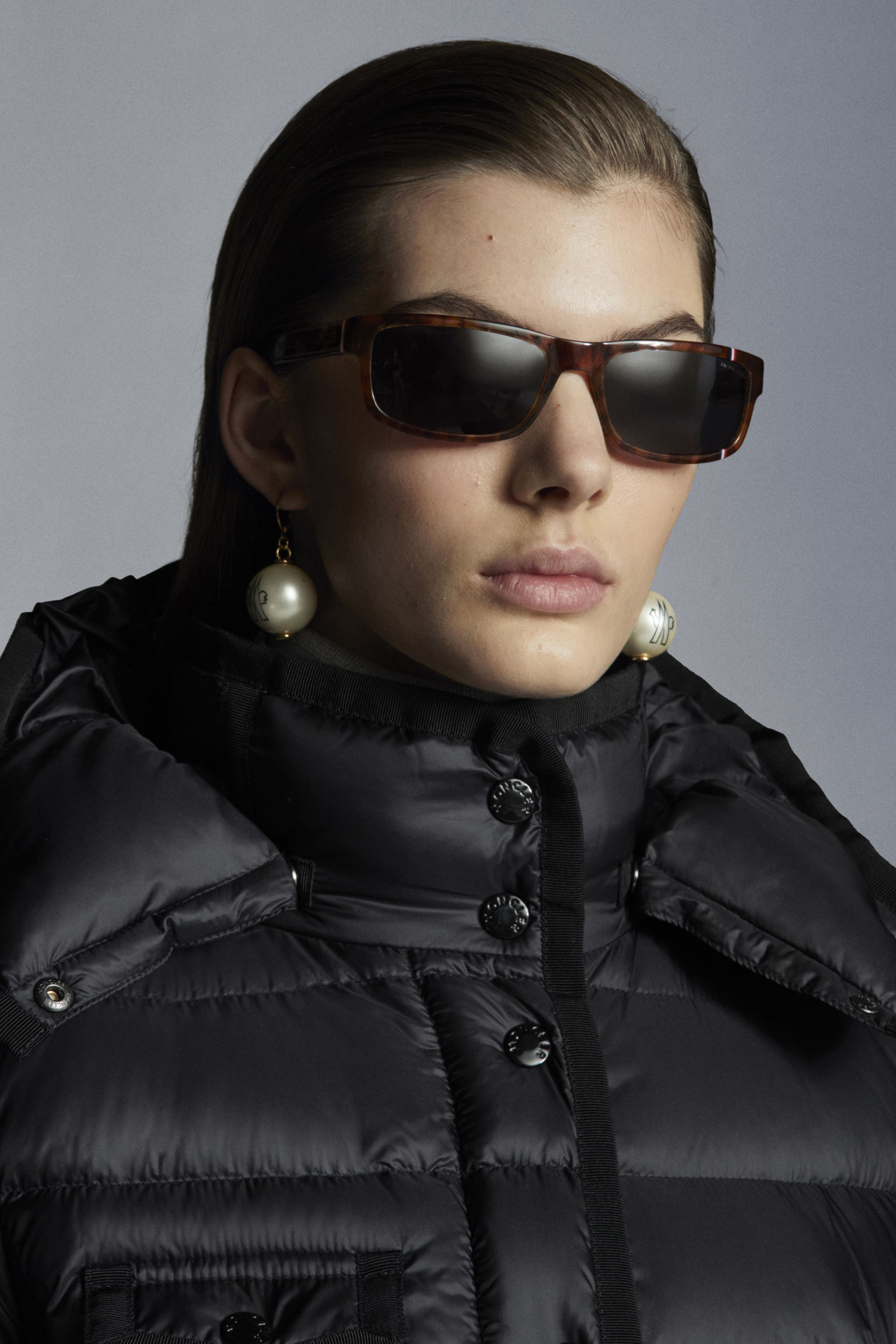 hermine长款羽绒服夹克外套