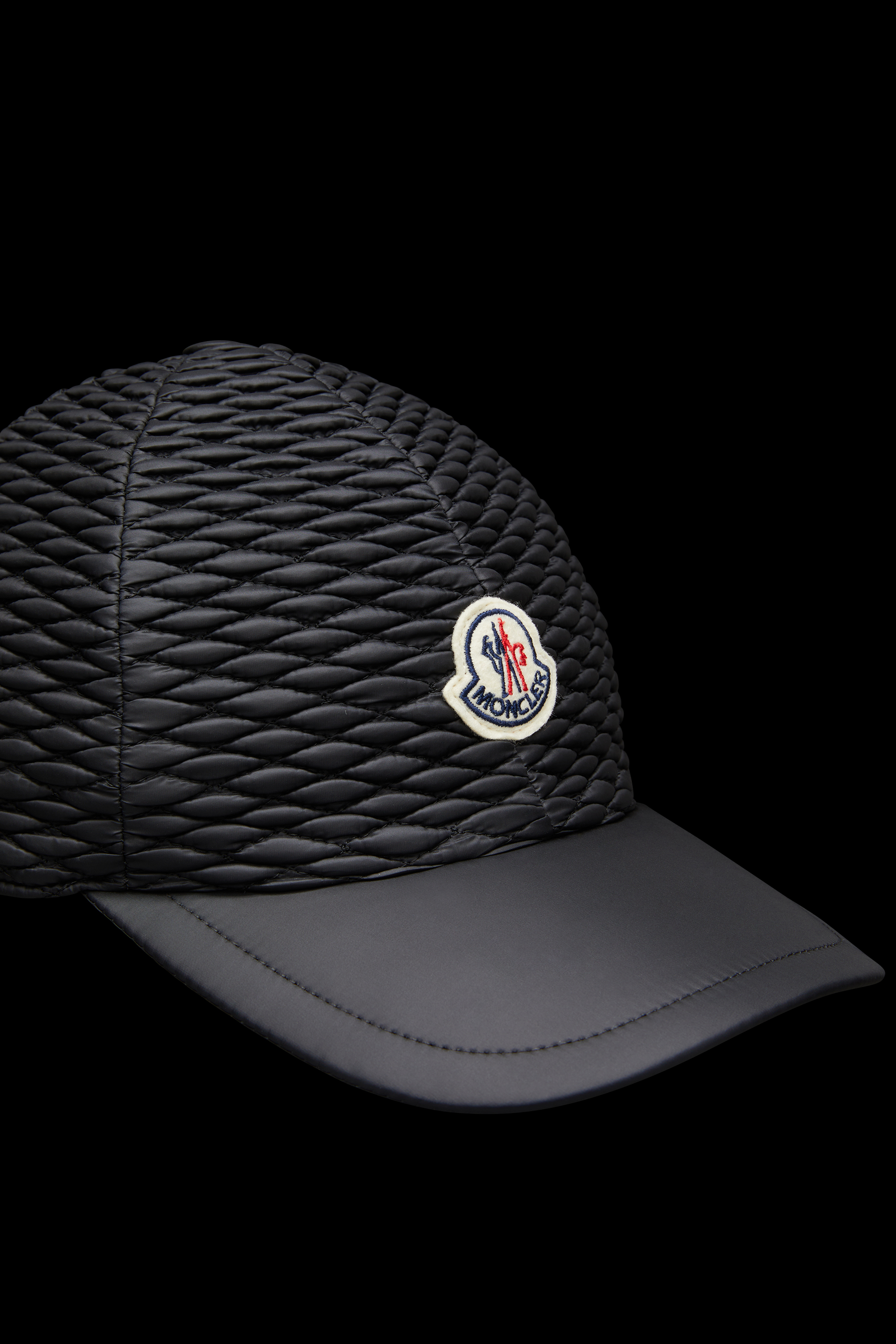 女士尼龙徽标棒球帽星钻黑– 帽子和贝雷帽– 女装| Moncler 盟可睐