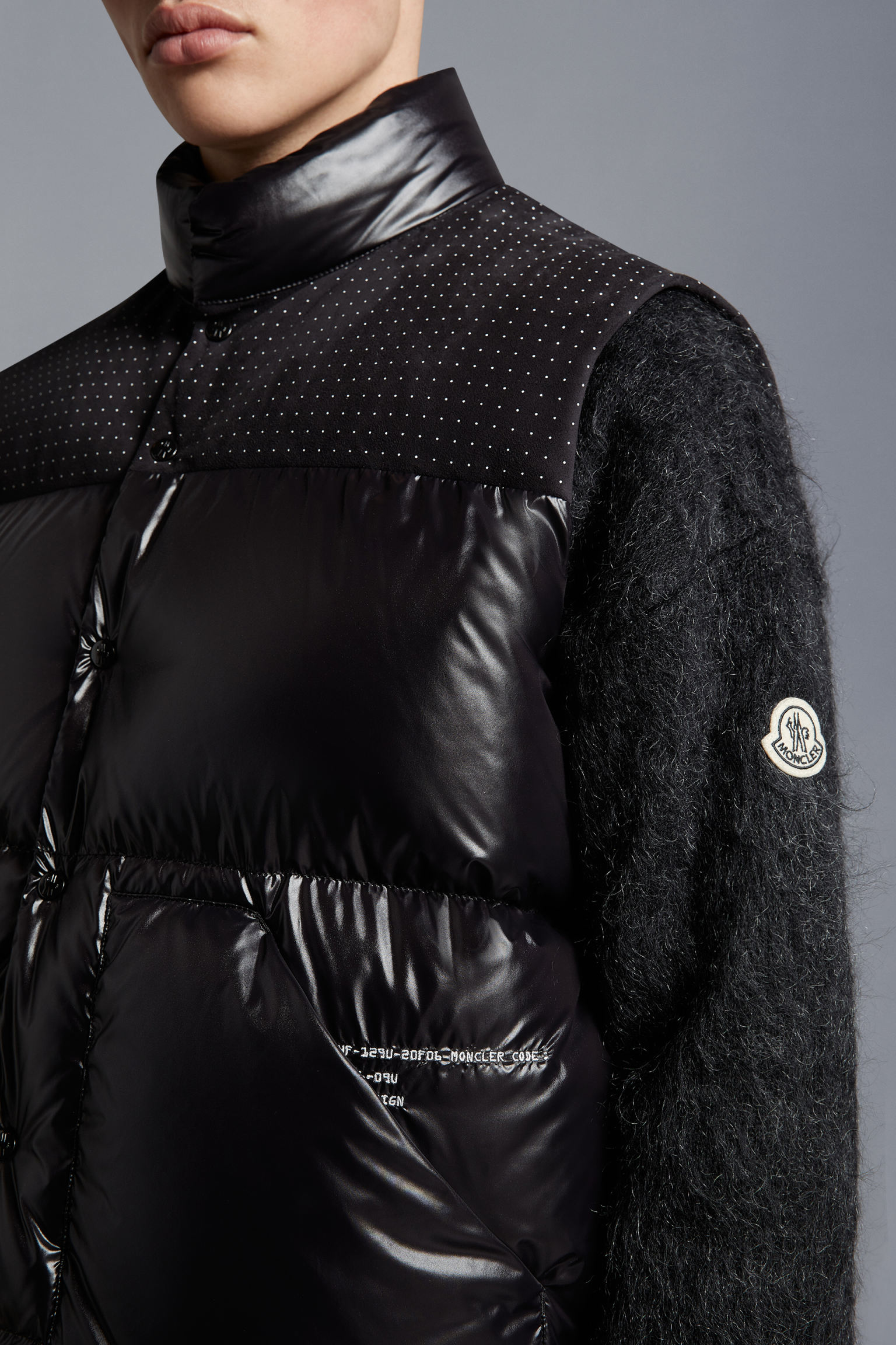 藤原浩 osten男士羽绒马甲 黑色 – moncler x frgmn