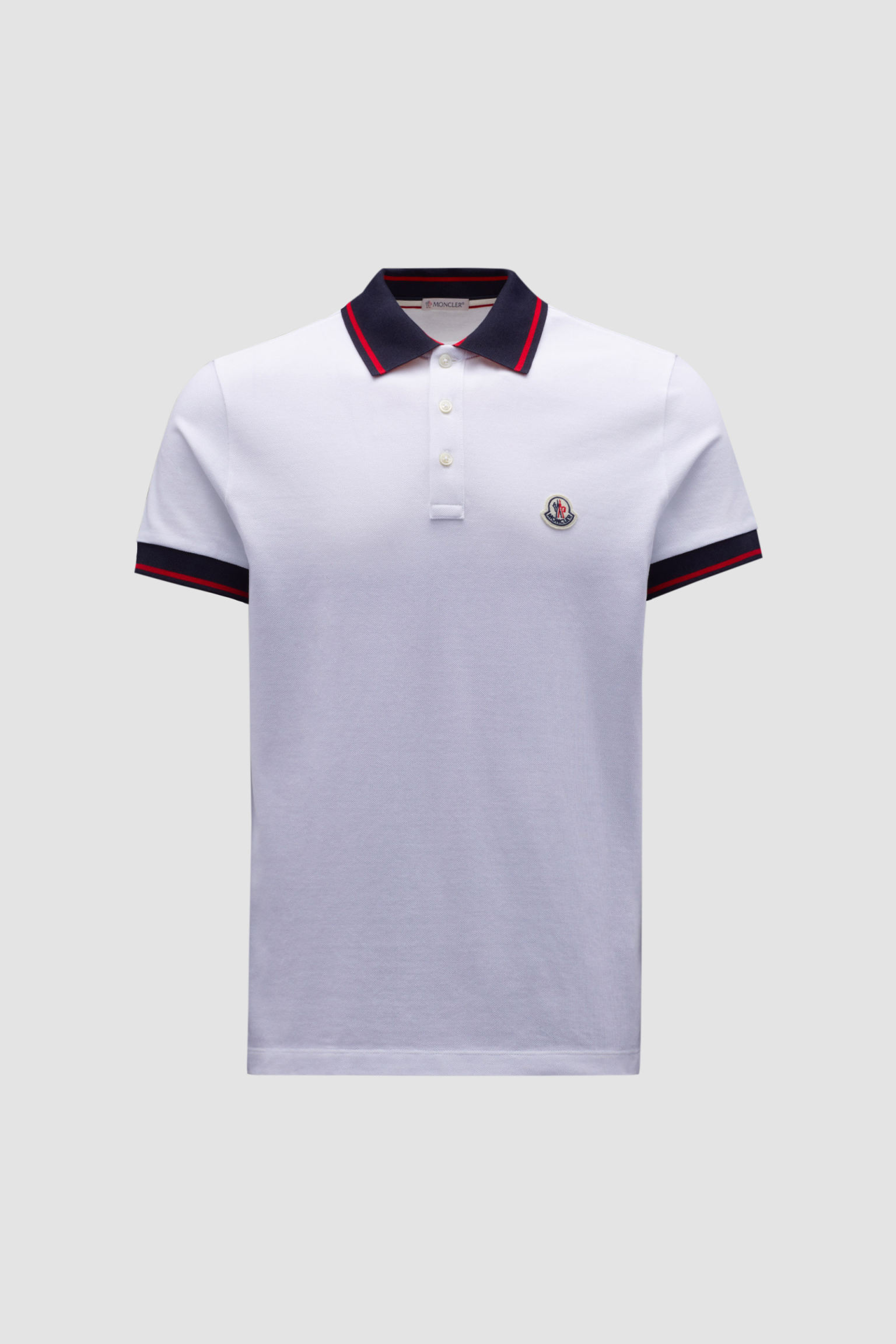 男士标识短袖polo衫 光学白 – 查看全部成衣 – 男装 | moncler