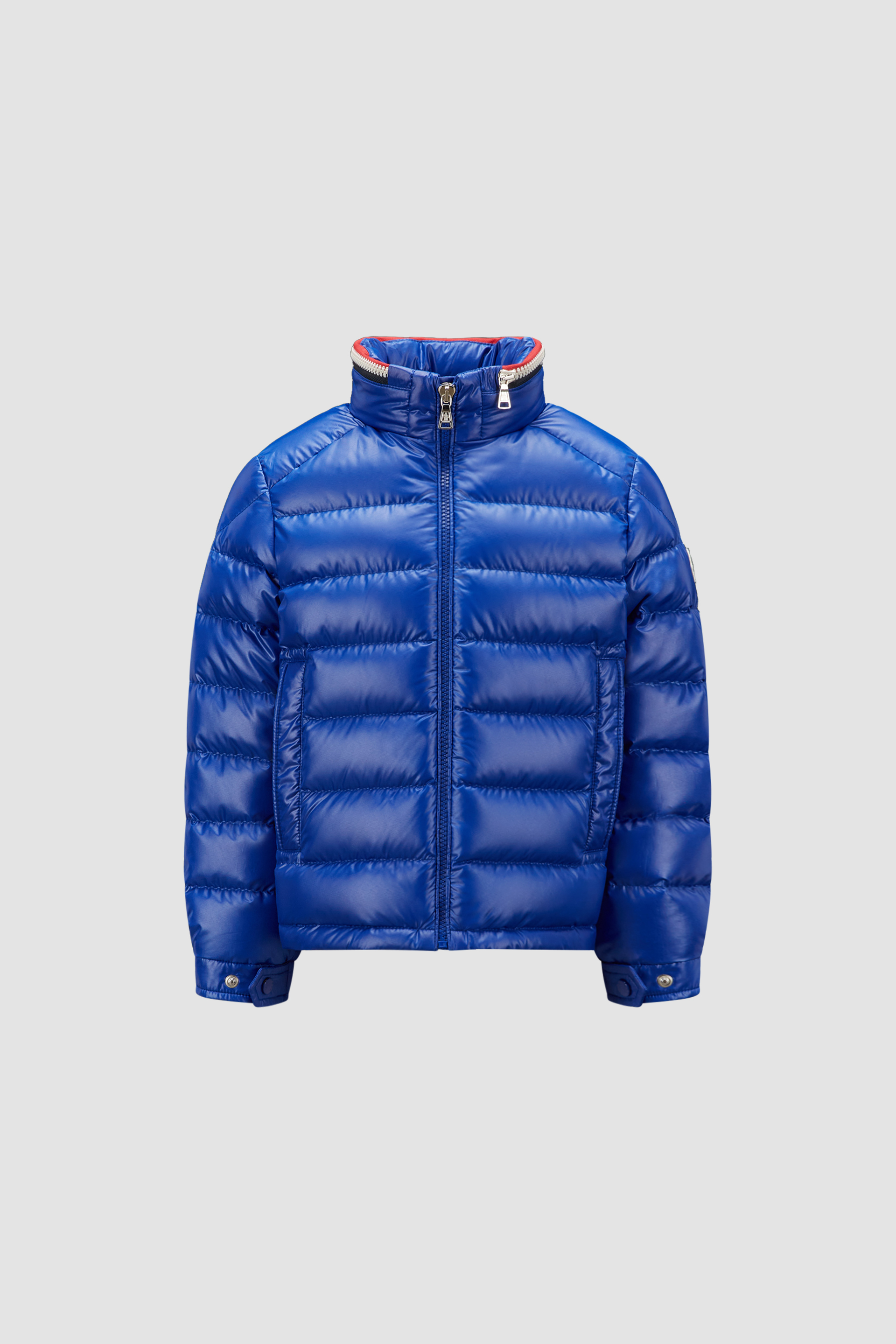 秋冬新品Moncler Karakorum男童短款衣袖可拆卸羽绒服夹克外套蓝色 