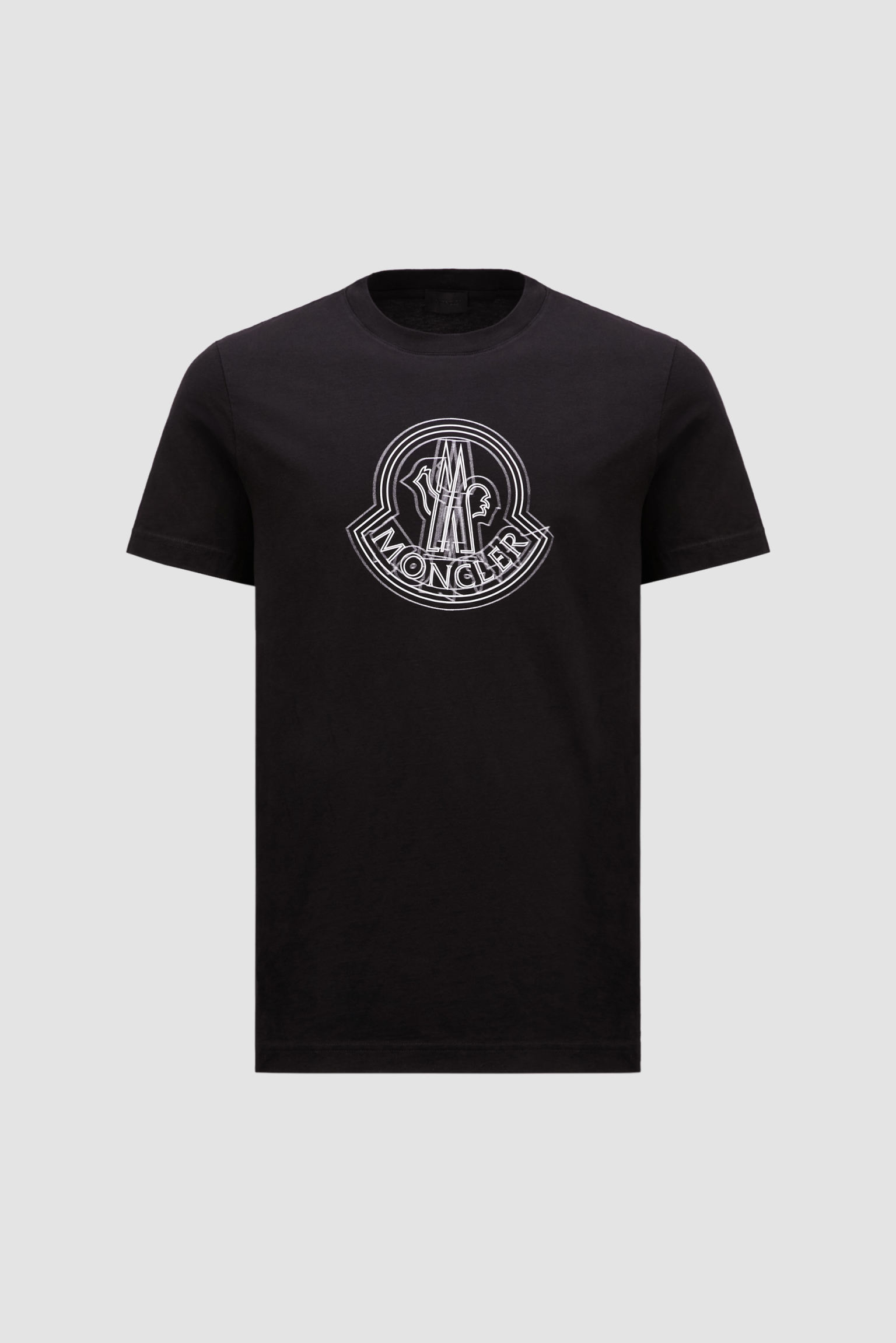 男士标识图案圆领棉质短袖t恤 黑色 – polo衫和t恤