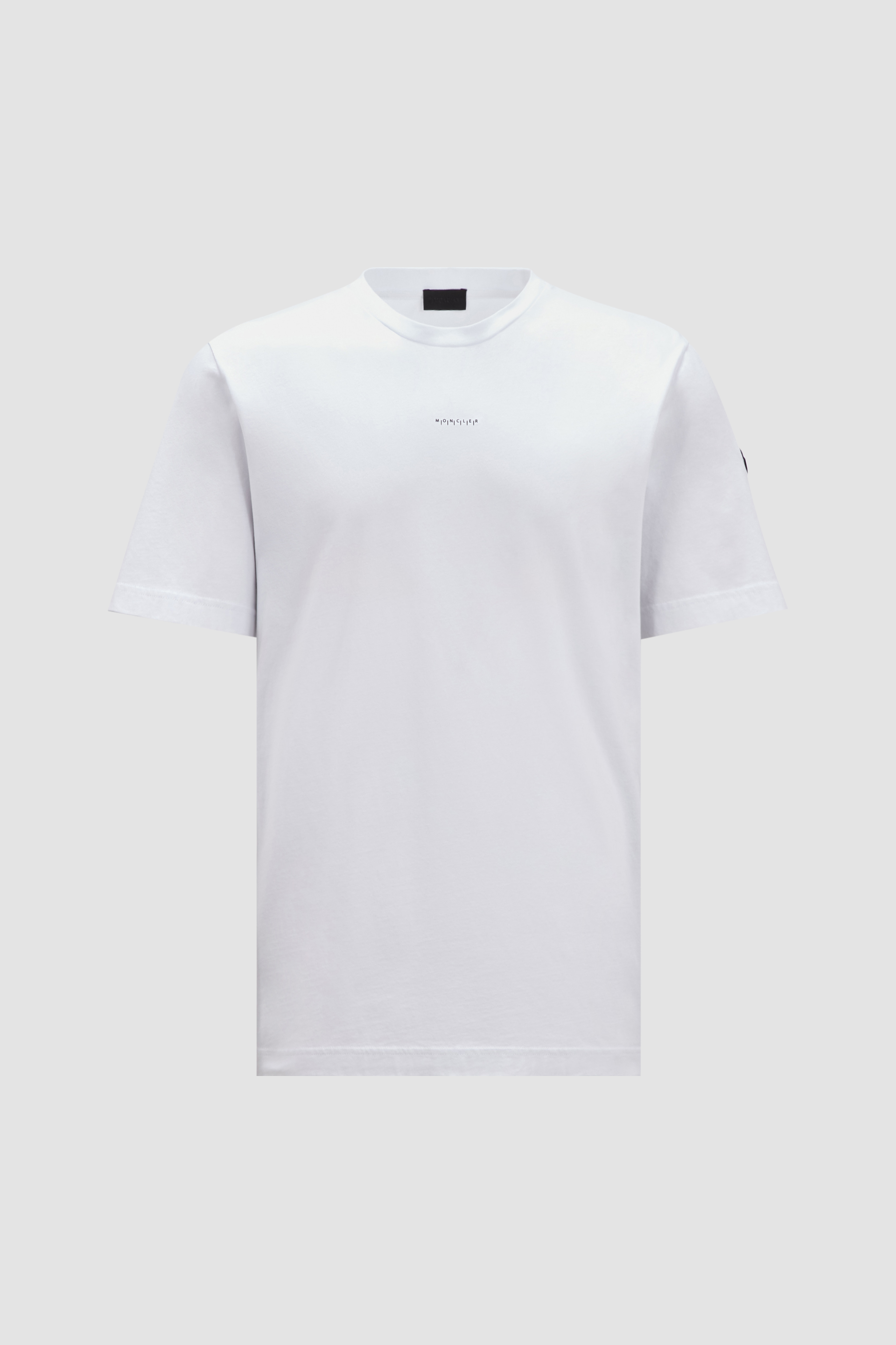 男士字母组合图案圆领棉质短袖t恤 光学白 – polo衫