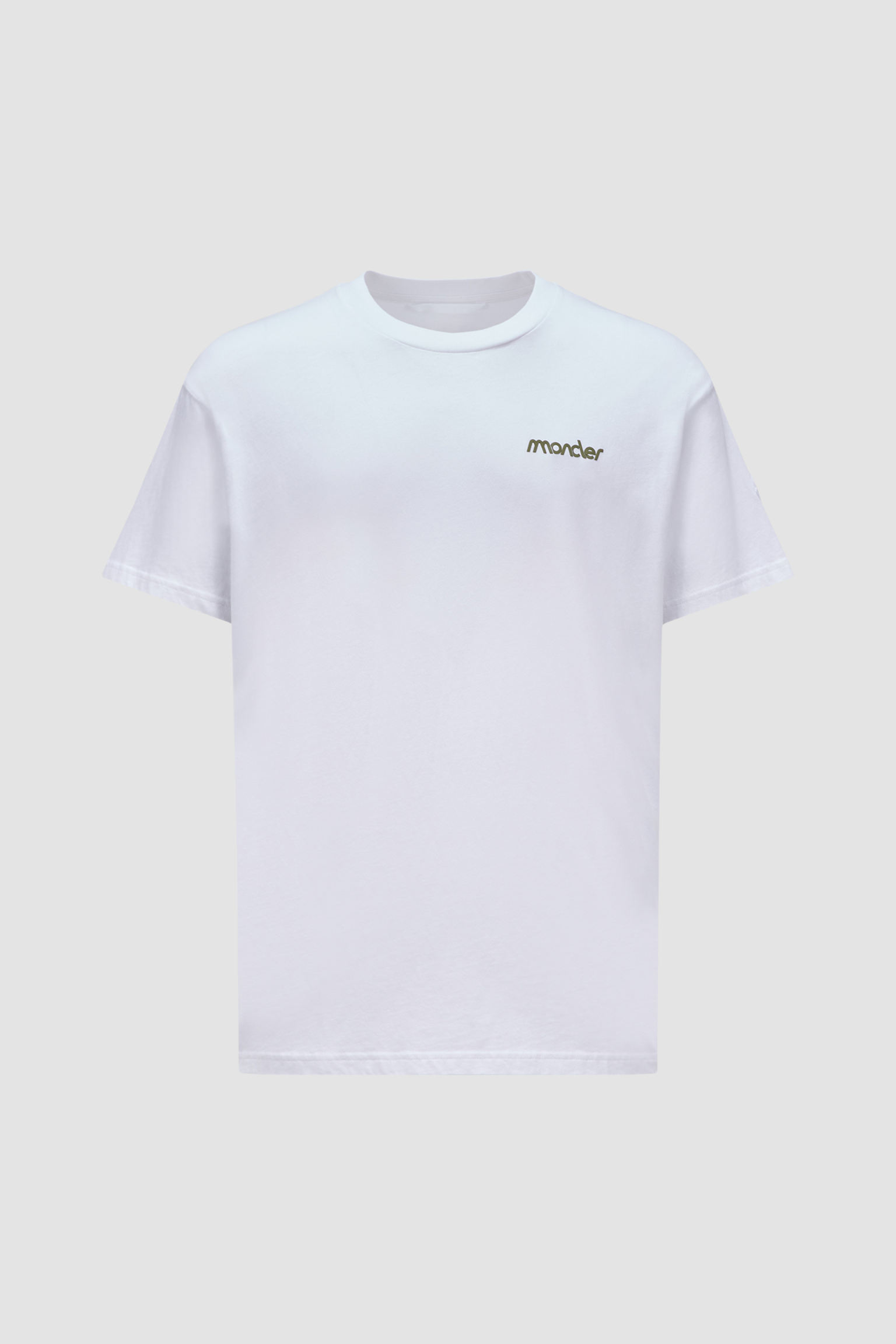 男士金属质感图案t恤 白色 – polo衫和t恤 – 男装 | moncler 盟可睐